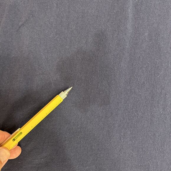 VTG Mens XL T-Shirt Peacock Papers Retired Graphic Single Stitch Tee Navy Blue - Picture 7 of 8